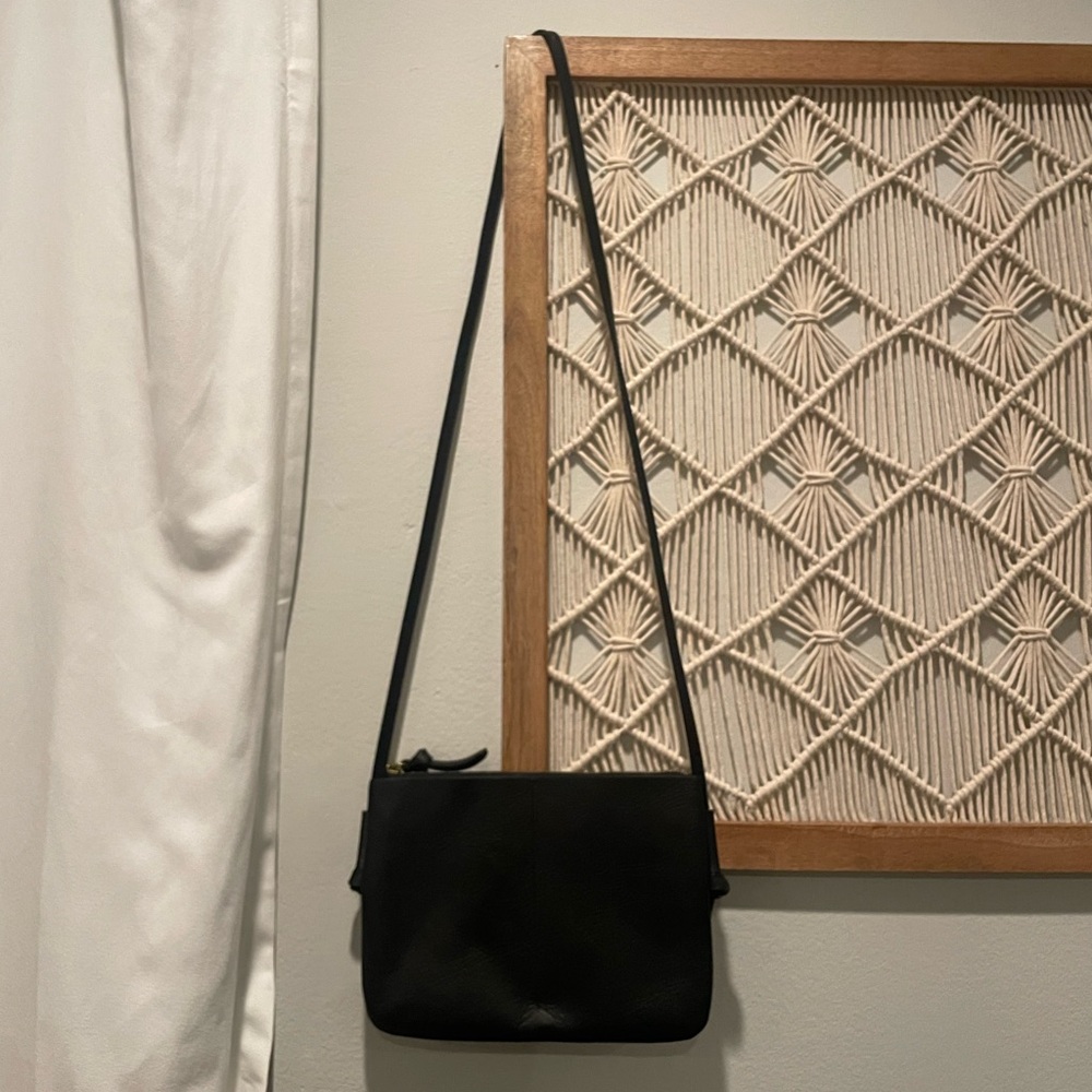 Black Leather Crossbody Bag | Madewell